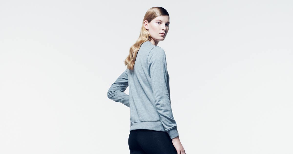 Terry Loops Add a Textured Back to Wool Jersey