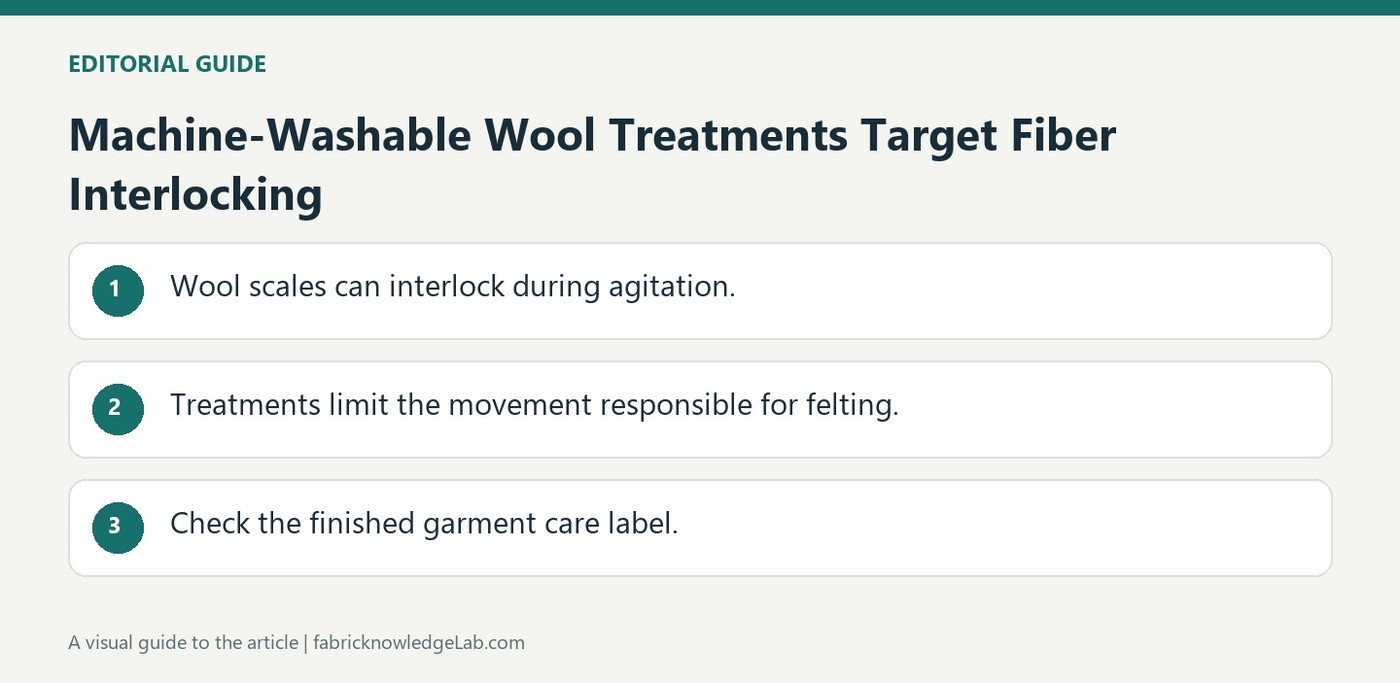 Machine-Washable Wool Treatments Target Fiber Interlocking