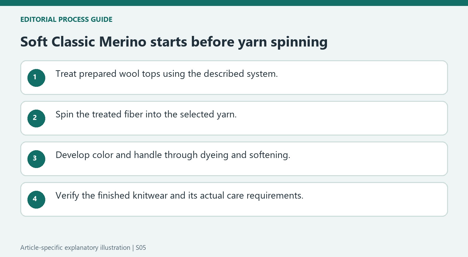 Soft Classic Merino starts before yarn spinning