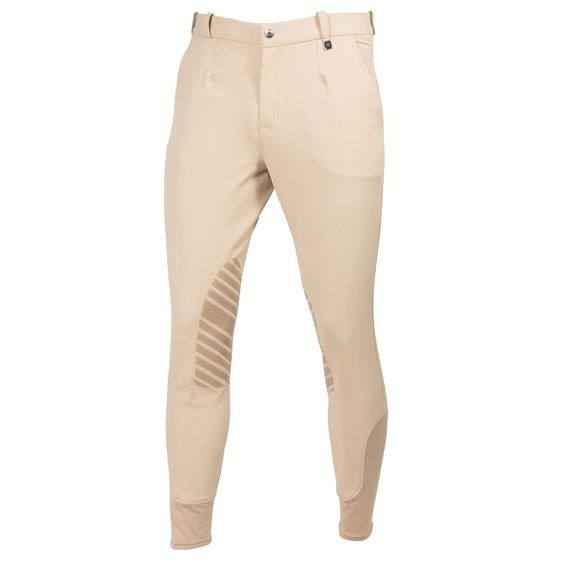 Light-colored riding breeches pictured in the source guide to COOLMAX.