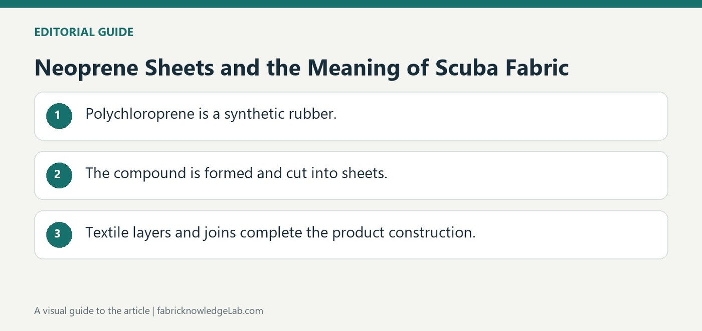 Neoprene Sheets and the Meaning of Scuba Fabric