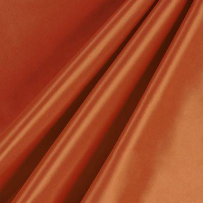 Orange silk taffeta sample pictured in the source guide.