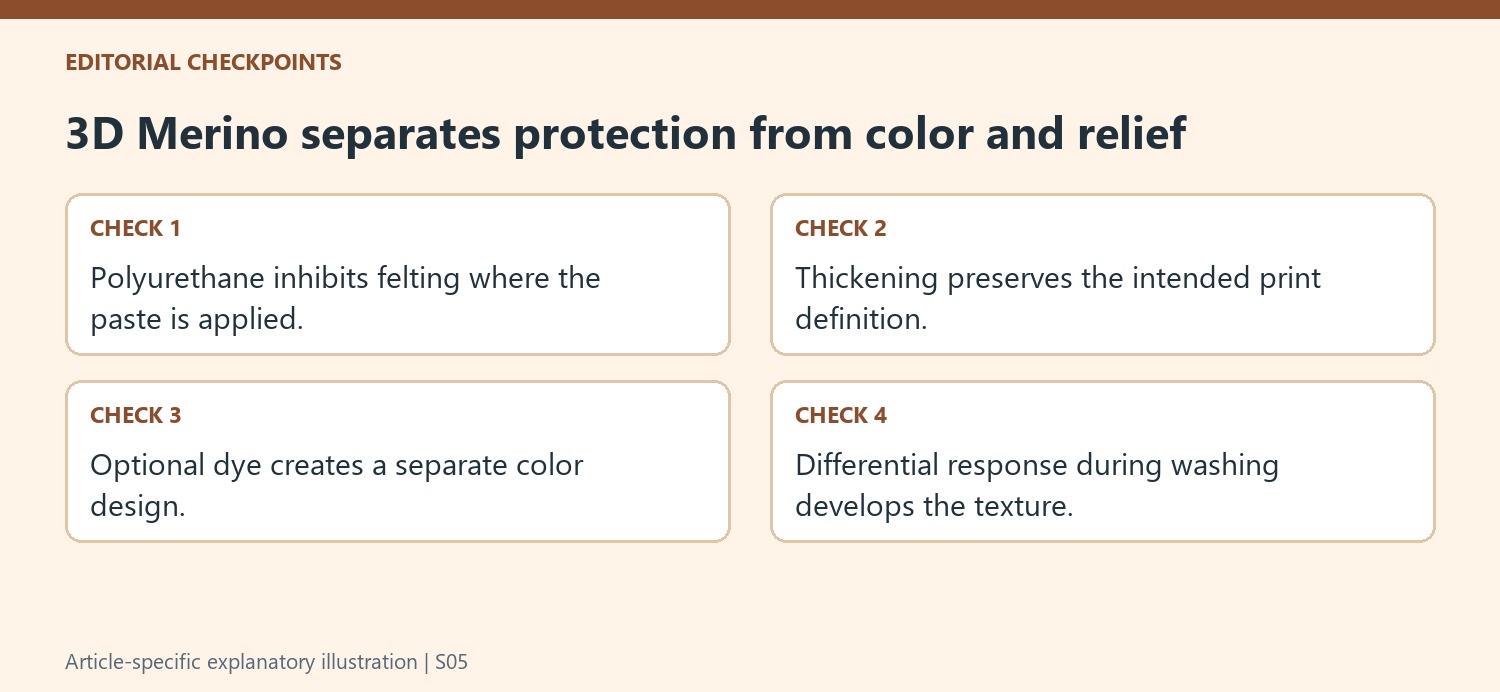 3D Merino separates protection from color and relief