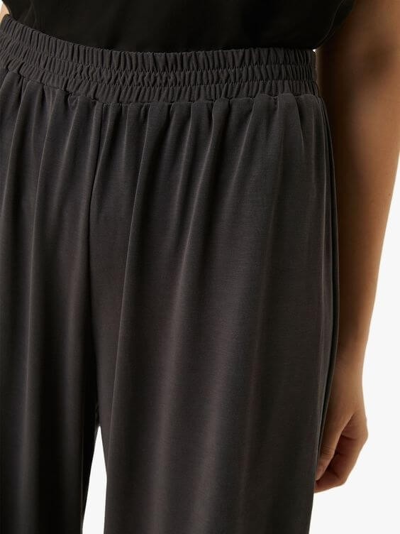 Black cupro jersey culottes pictured in the source guide.