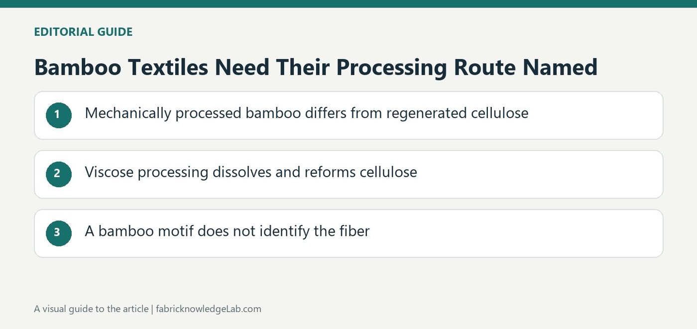 Bamboo Textiles Need Their Processing Route Named